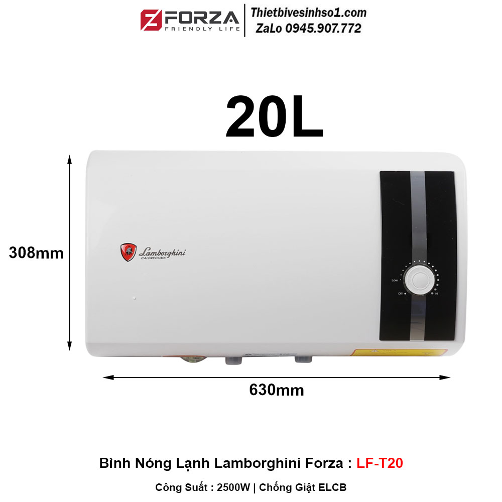 Bình Nóng Lạnh Lamborghini Forza LF-T20 Bình Nóng Lạnh Lamborghini Forza LF-T20