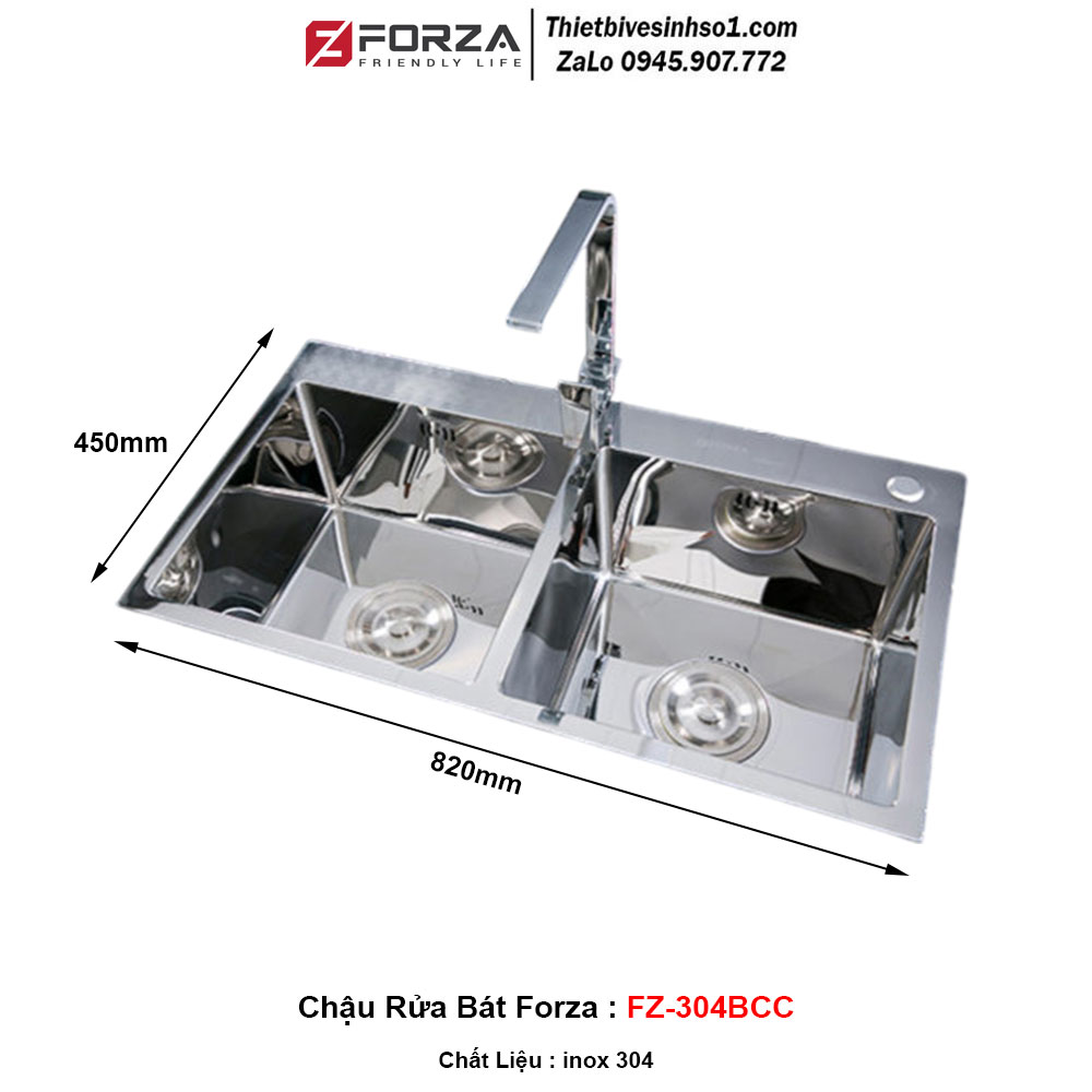 Chậu Rửa Bát Forza FZ-304BCC
