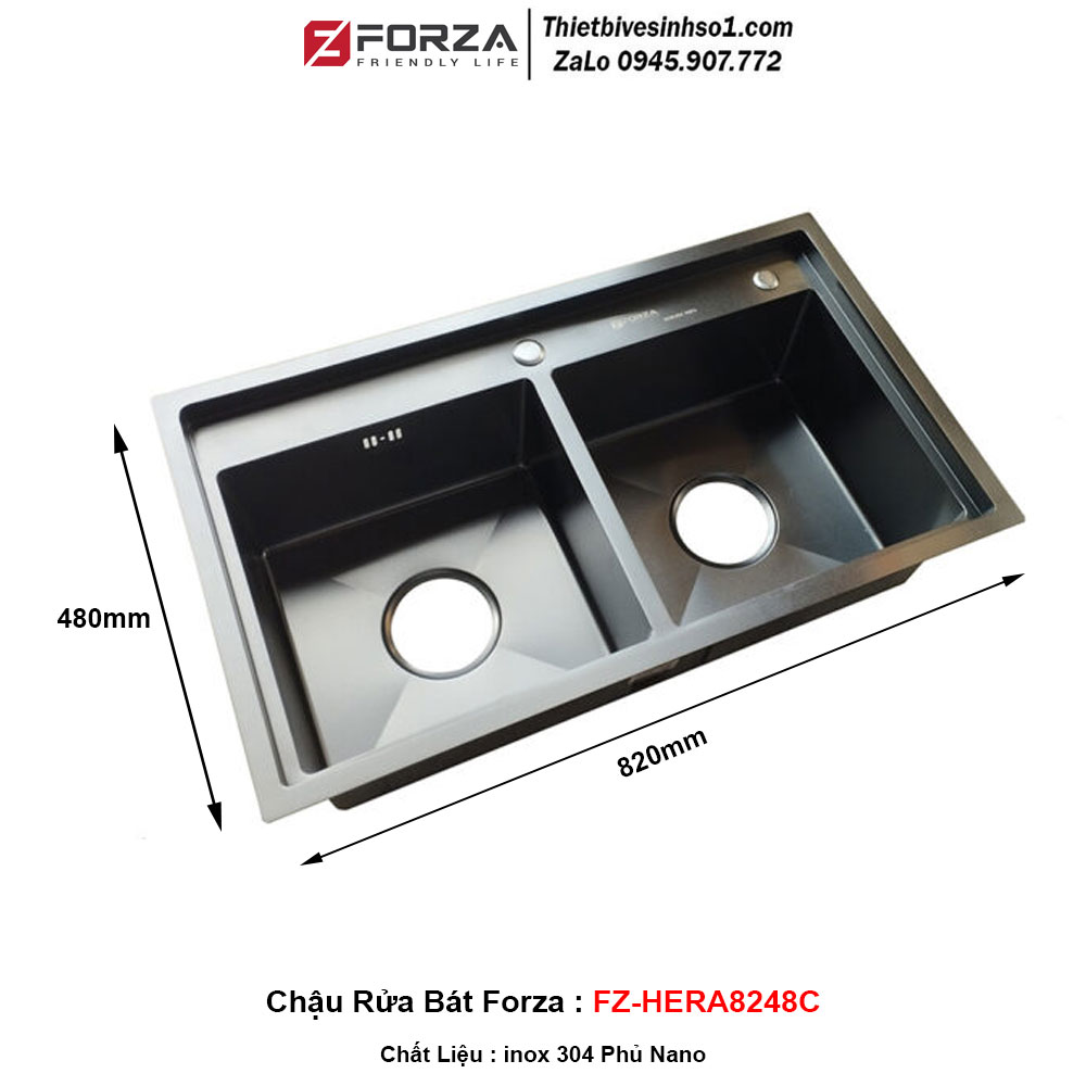 Chậu Rửa Bát Forza FZ-HERA8248C