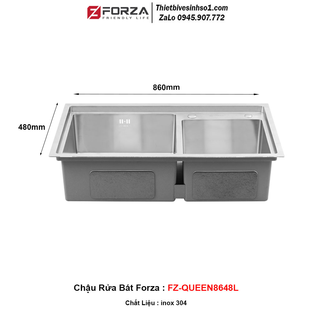 Chậu Rửa Bát Forza FZ-QUEEN8648L