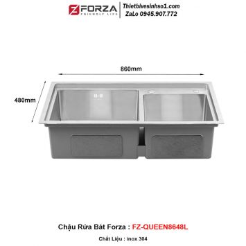 Chậu Rửa Bát Forza FZ-QUEEN8648L