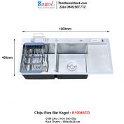 Chậu Rửa Bát 2 Hố Kagol K10045CD