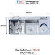 Chậu Rửa Bát 2 Hố Kagol K10045RD