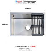 Chậu Rửa Bát 1 Hố Kagol KA6845