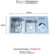 Chậu Rửa Bát 2 Hố Kagol K10048BT-304