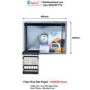 Chậu Rửa Bát 1 Hố Kagol KA6045-Nano