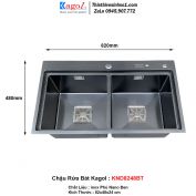 Chậu Rửa Bát 2 Hố Kagol KND8248BT