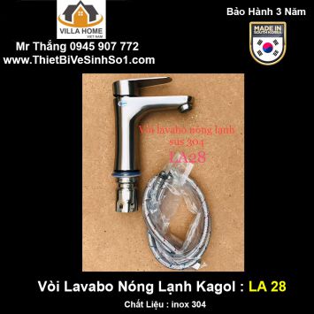 Vòi Lavabo Nóng Lạnh Kagol LA28