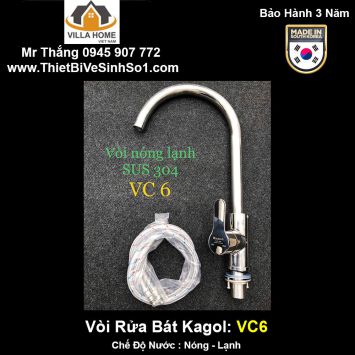 Vòi Rửa Bát Nóng Lạnh Kagol VC6