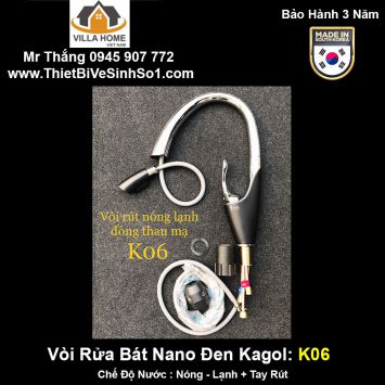 Vòi Rửa Bát Tay Rút Kagol K06