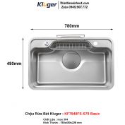 Chậu Rửa Bát Kluger KF7848FS-S78 Basic