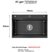 Chậu Rửa Bát Kluger KWF8161FB-S76