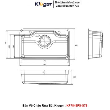 Chậu Rửa Bát Kluger KF7848FS-S78