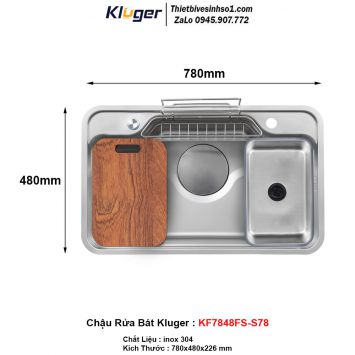 Chậu Rửa Bát Kluger KF7848FS-S78