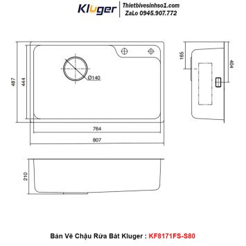 Chậu Rửa Bát Kluger KF8171FS-S80