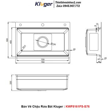 Chậu Rửa Bát Kluger KWF8161FS-S76