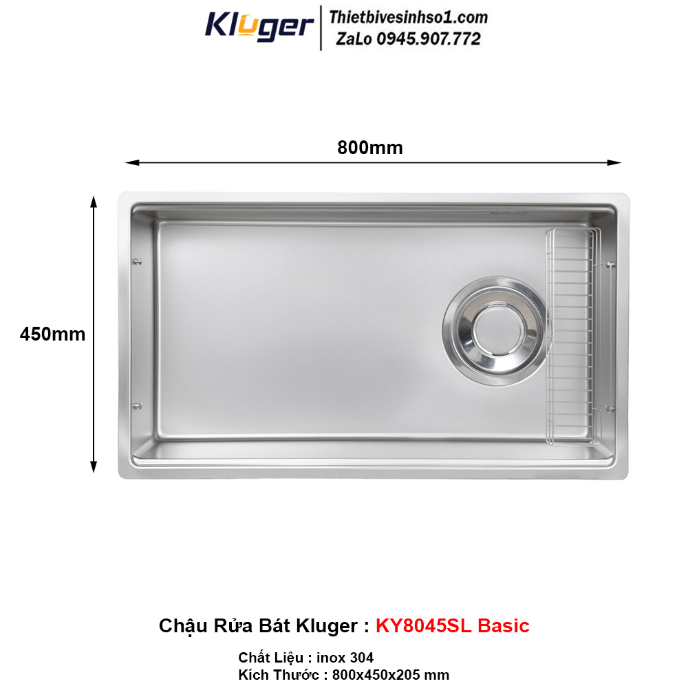 Chậu Rửa Bát Kluger KY8045SL Basic
