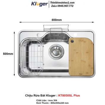 Chậu Rửa Bát Kluger KT8050SL Plus