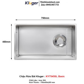 Chậu Rửa Bát Kluger KY7545SL Basic