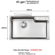 Chậu Rửa Bát Kluger KH8048FS-S80