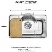 Chậu Rửa Bát Kluger KT8050FS-S80 Plus