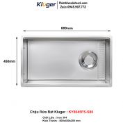 Chậu Rửa Bát Kluger KY8045FS-S80