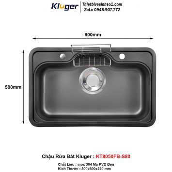 Chậu Rửa Bát Kluger KT8050FB-S80