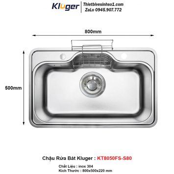 Chậu Rửa Bát Kluger KT8050FS-S80