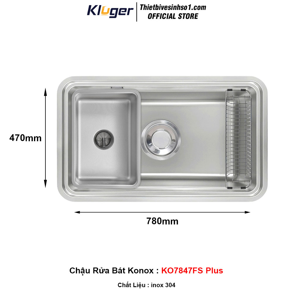 Chậu Rửa Bát Kluger KO7847FS Plus