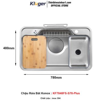 Chậu Rửa Bát Kluger KF7848FS-S78-Plus