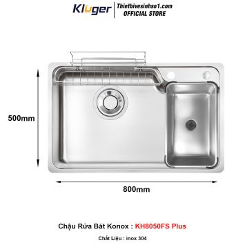 Chậu Rửa Bát Kluger KH8050FS Plus