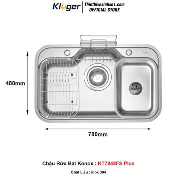 Chậu Rửa Bát Kluger KT7848FS Plus