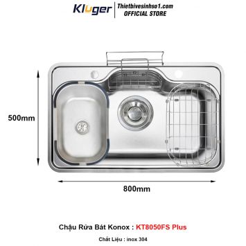 Chậu Rửa Bát Kluger KT8050FS Plus