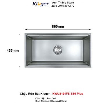 Chậu Rửa Bát Kluger KWU8161FS-S86 Plus