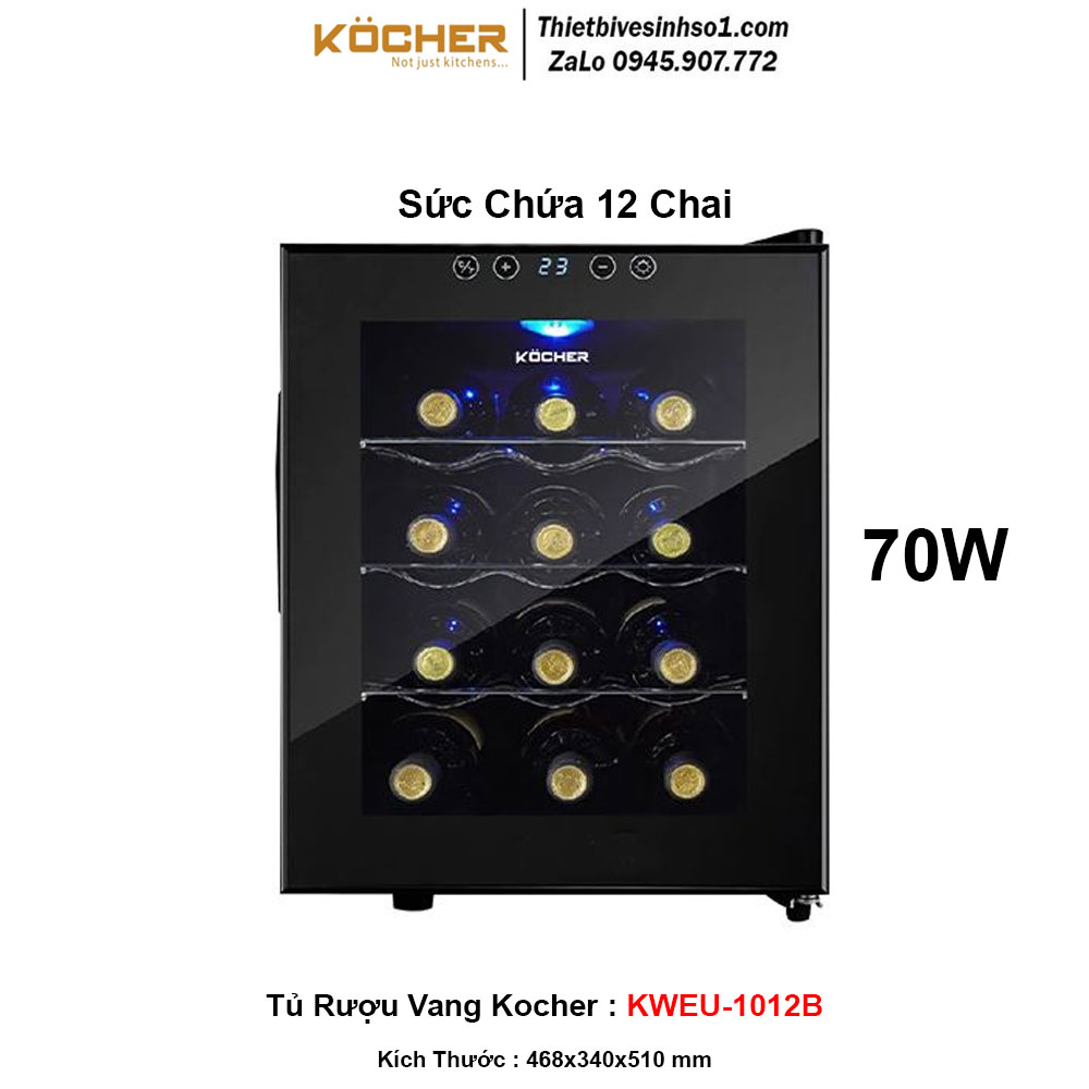 Tủ Rượu Vang Kocher KWEU-1012B