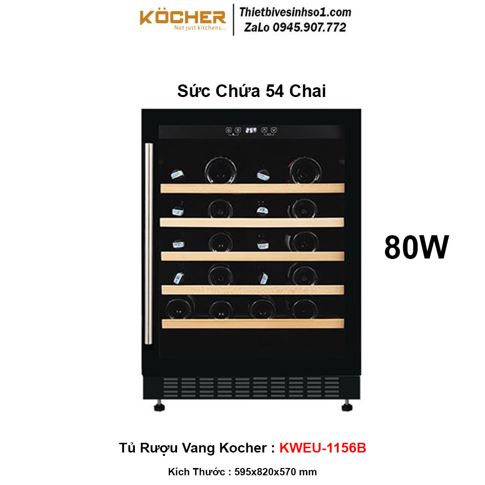 Tủ Rượu Vang Kocher KWEU-1156B