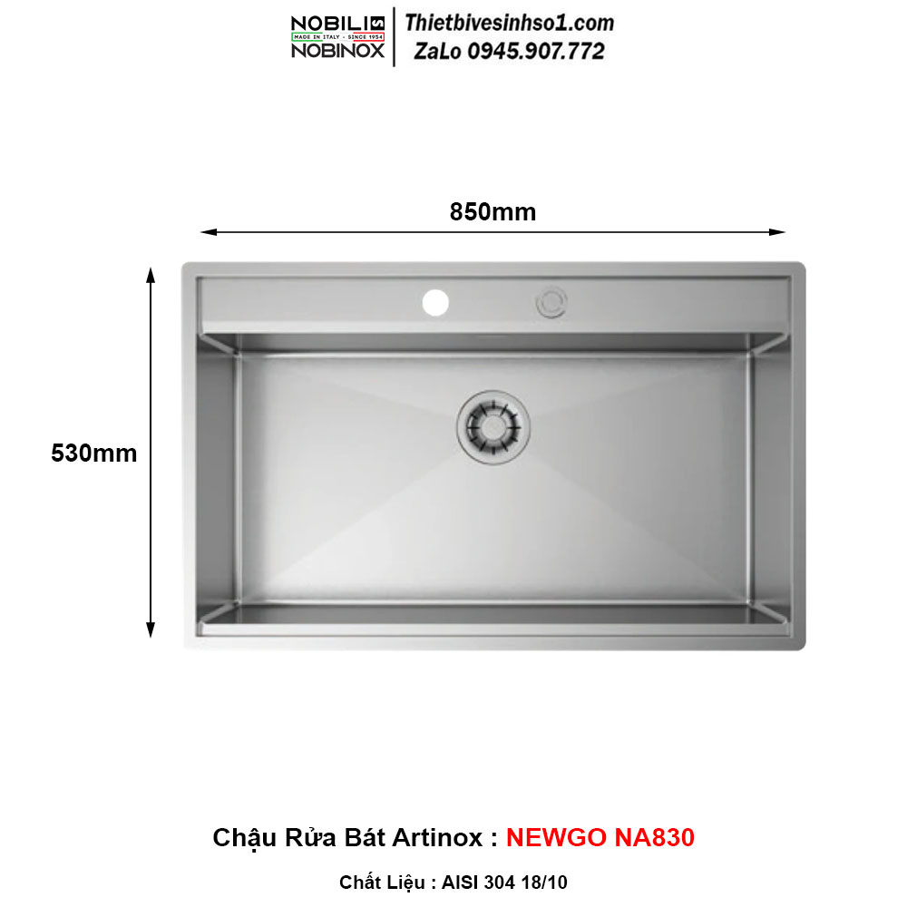 Chậu Rửa Bát Artinox NEWGO NA830
