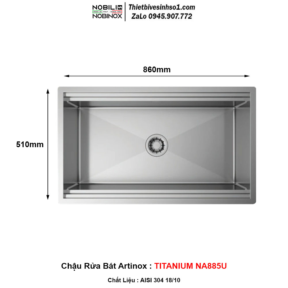 Chậu Rửa Bát Artinox TITANIUM NA885U