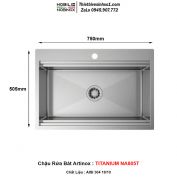 Chậu Rửa Bát Artinox TITANIUM NA805T