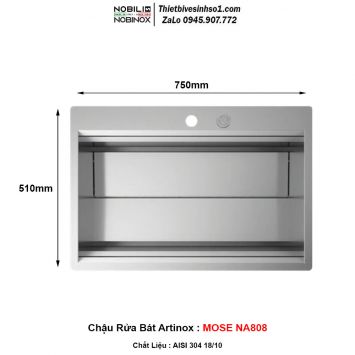 Chậu Rửa Bát Artinox MOSE NA808