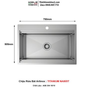 Chậu Rửa Bát Artinox TITANIUM NA805T