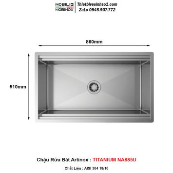 Chậu Rửa Bát Artinox TITANIUM NA885U