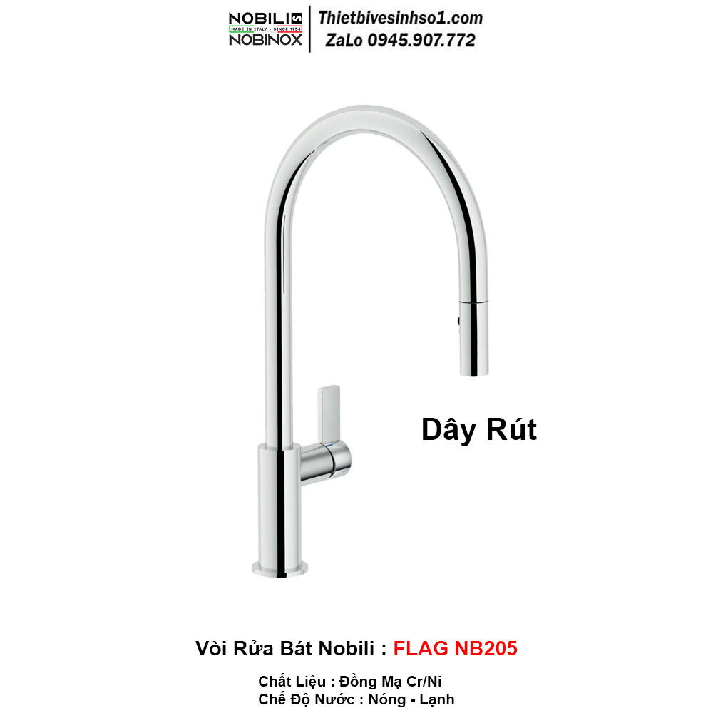 Vòi Rửa Bát Nobili FLAG NB205 Vòi Rửa Bát Nobili FLAG NB205
