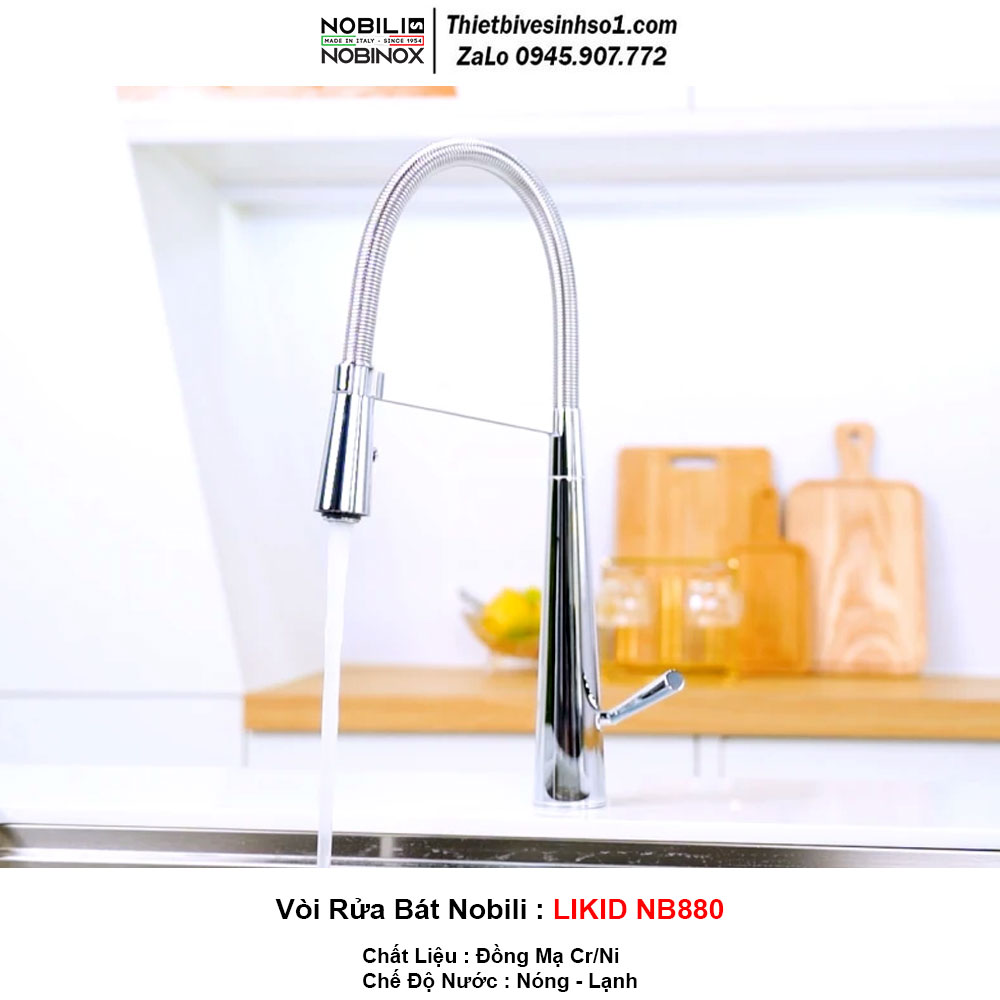 Vòi Rửa Bát Nobili LIKID NB880 Vòi Rửa Bát Nobili LIKID NB880