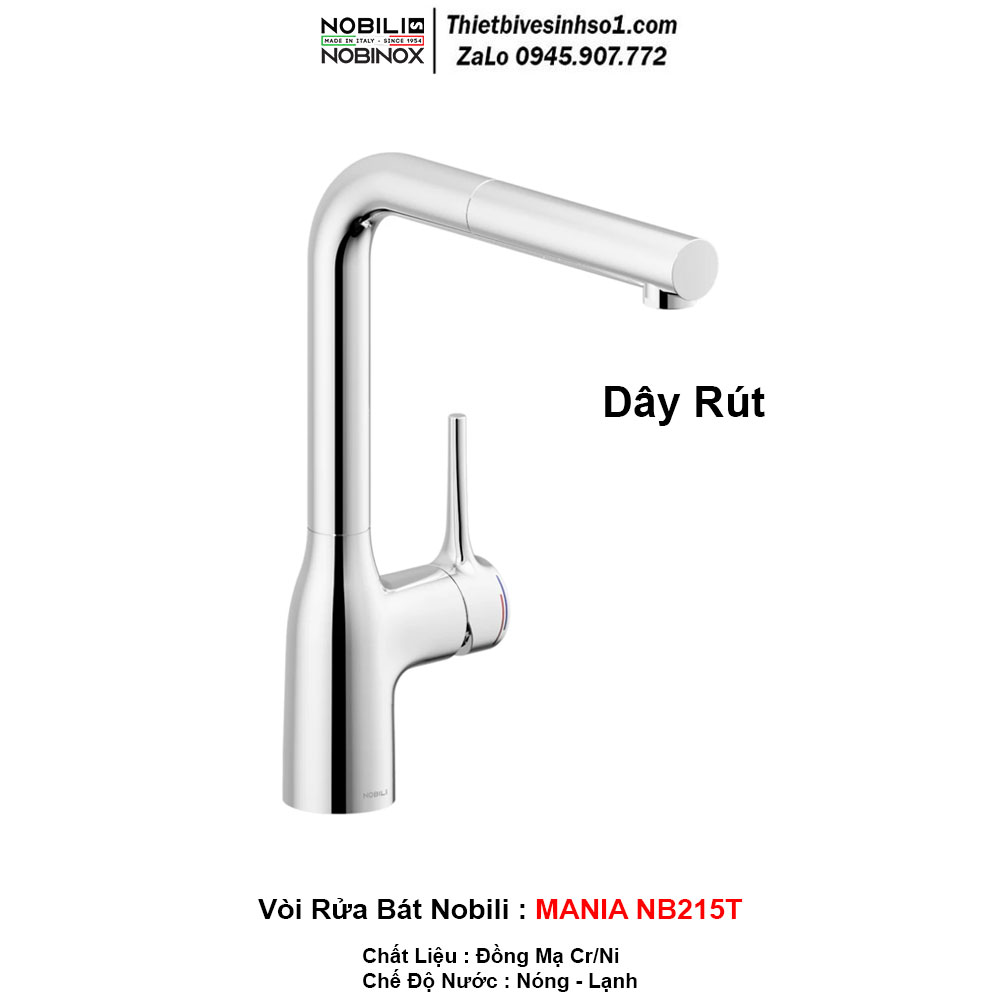 Vòi Rửa Bát Nobili MANIA NB215T Vòi Rửa Bát Nobili MANIA NB215T