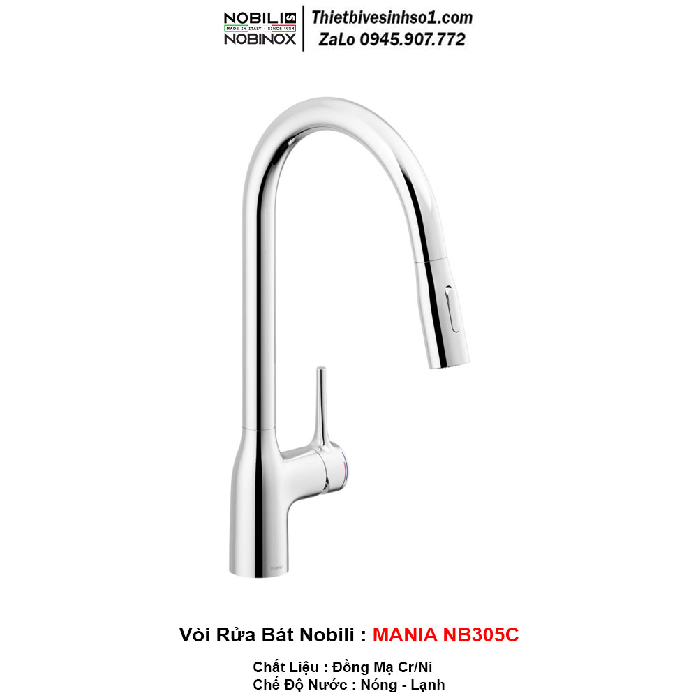 Vòi Rửa Bát Nobili MANIA NB305C Vòi Rửa Bát Nobili MANIA NB305C