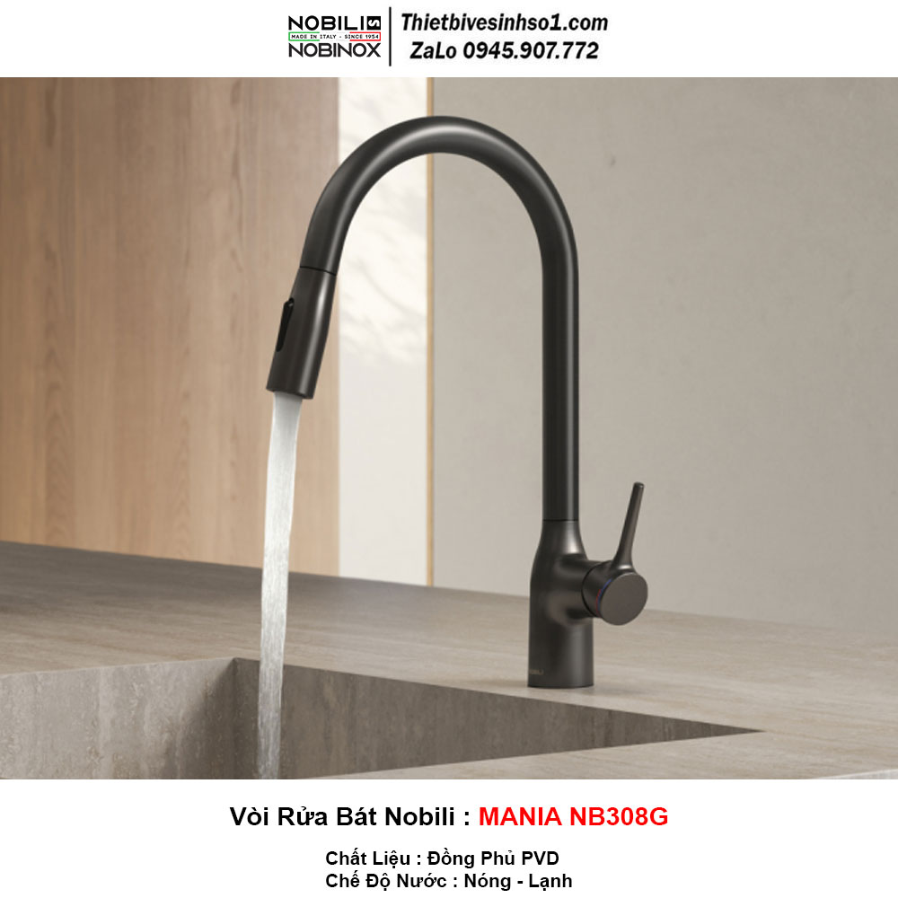 Vòi Rửa Bát Nobili MANIA NB308G Vòi Rửa Bát Nobili MANIA NB308G