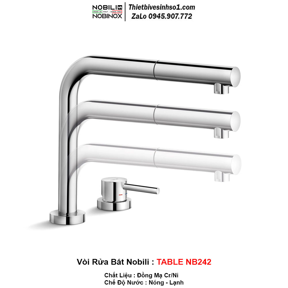 Vòi Rửa Bát Nobili TABLE NB242 Vòi Rửa Bát Nobili TABLE NB242