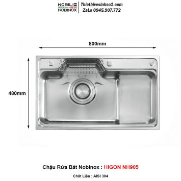 Chậu Rửa Bát Nobinox HIGON NH905