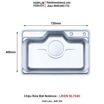 Chậu Rửa Bát Nobinox LIKEN NL724D